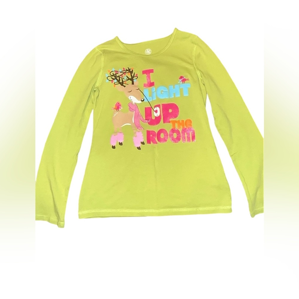 J khaki Light Up the Room Kids Shirt - Green